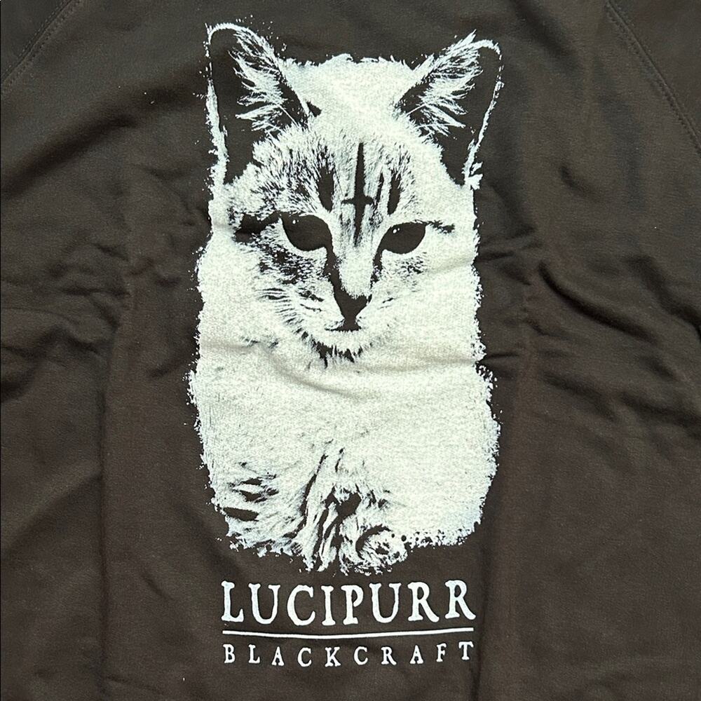 Blackcraft Lucipurr Black Lightweight Sweatshirt, Size XL, NWT - Picture 10 of 13